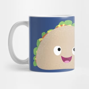 Cute happy smiling taco cartoon illustration Mug